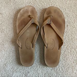 Womens Rainbow sandals flip flops size large